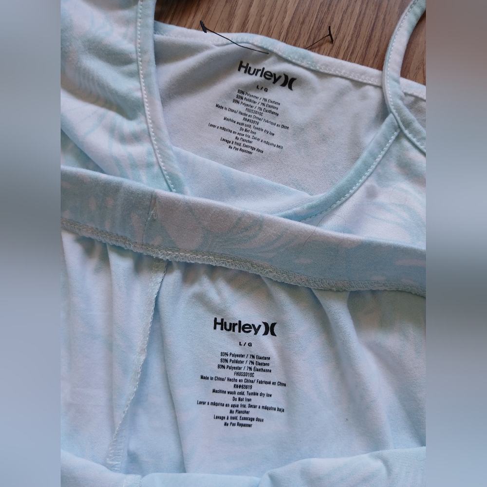 Hurley Women's Light Blue Floral Pattern Sleepwear Set - Picture 3 of 12